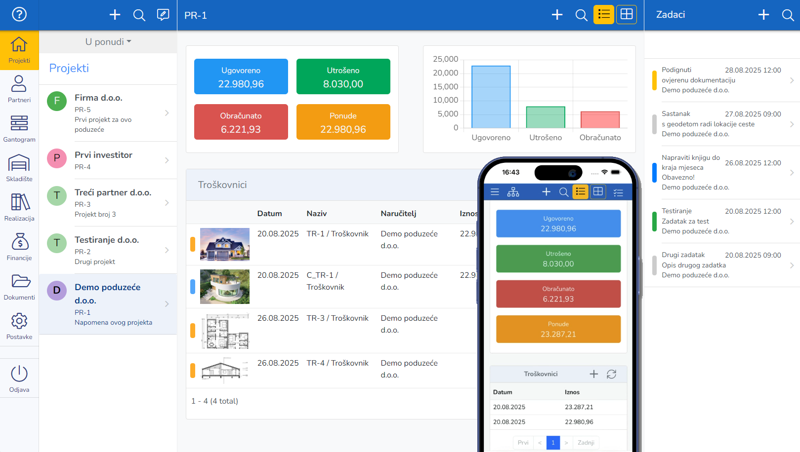 Web Građevinski software